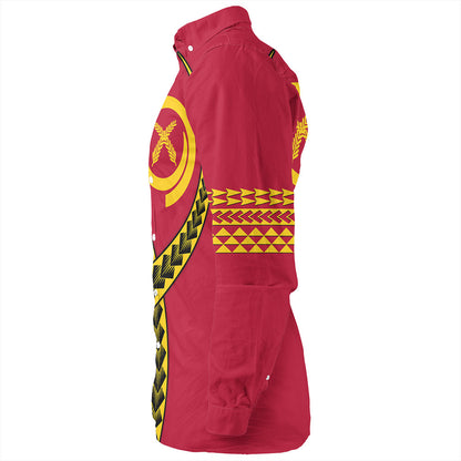 Vanuatu Long Sleeve Shirt Tribal Polynesian In My Heart