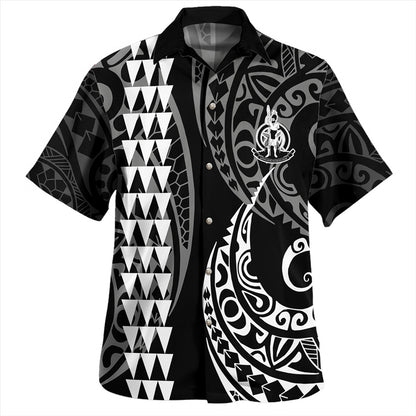 Vanuatu Combo Short Sleeve Dress And Shirt Kakau Style White