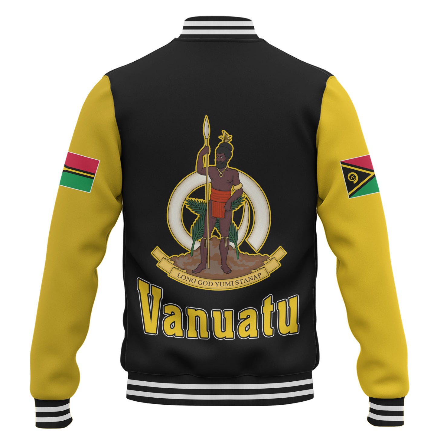 Vanuatu Baseball Jacket Letters Style