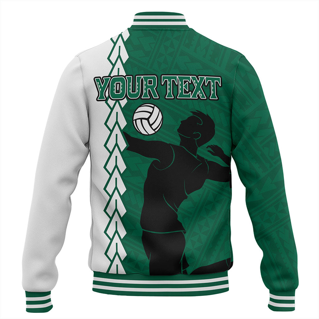 Hawaii Baseball Jacket Custom Men Volleyball Polynesia Tattoo