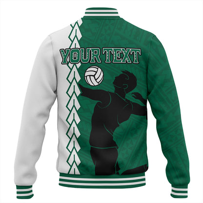 Hawaii Baseball Jacket Custom Men Volleyball Polynesia Tattoo