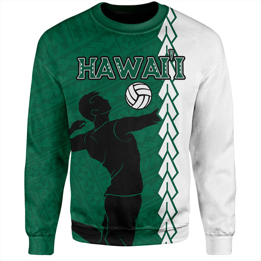 Hawaii Sweatshirt Custom Men Volleyball Polynesia Tattoo