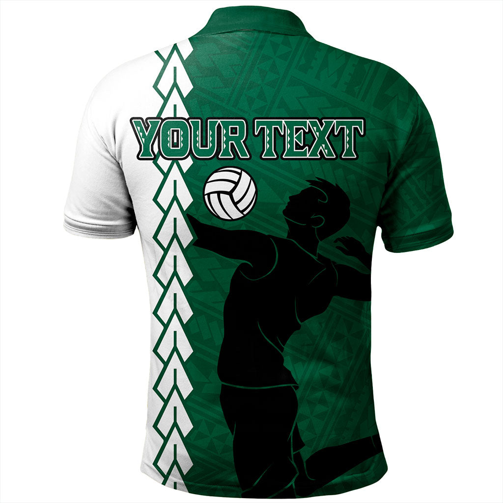 Hawaii Polo Shirt Custom Men Volleyball Polynesia Tattoo