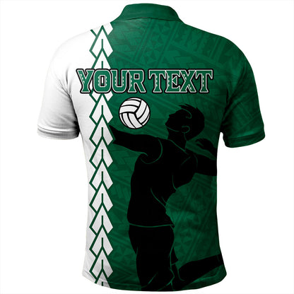 Hawaii Polo Shirt Custom Men Volleyball Polynesia Tattoo