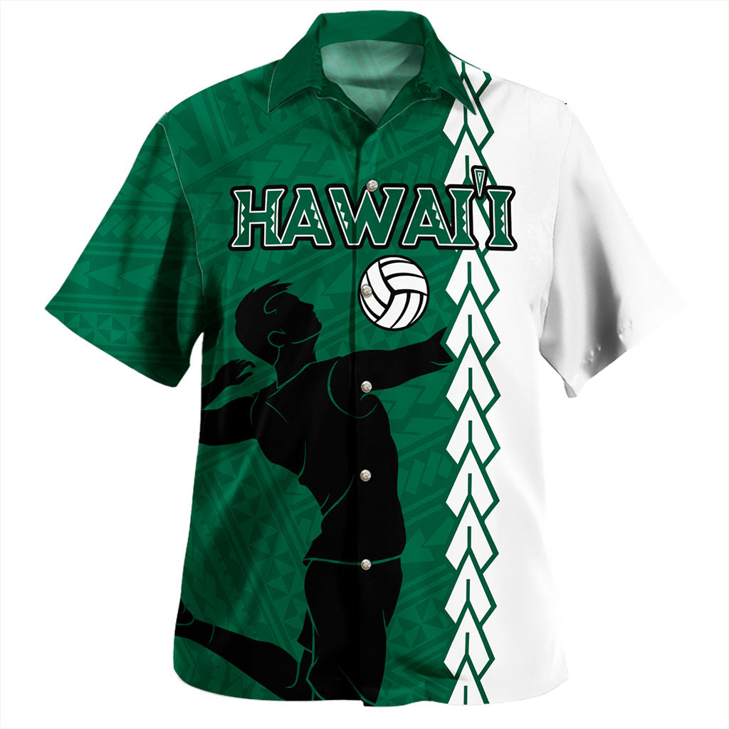 Hawaii Hawaiian Shirt Custom Men Volleyball Polynesia Tattoo