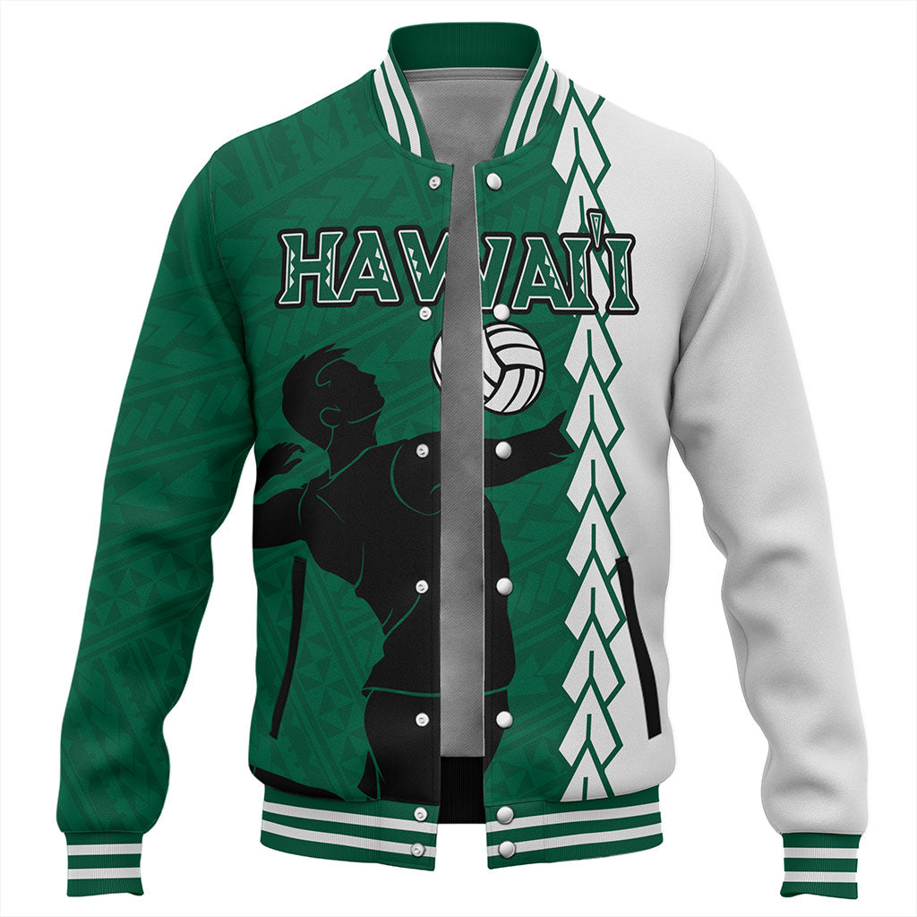 Hawaii Baseball Jacket Custom Men Volleyball Polynesia Tattoo
