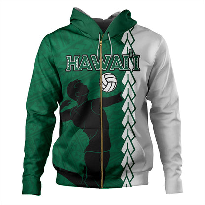 Hawaii Hoodie Custom Men Volleyball Polynesia Tattoo