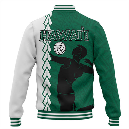 Hawaii Baseball Jacket Custom Men Volleyball Polynesia Tattoo