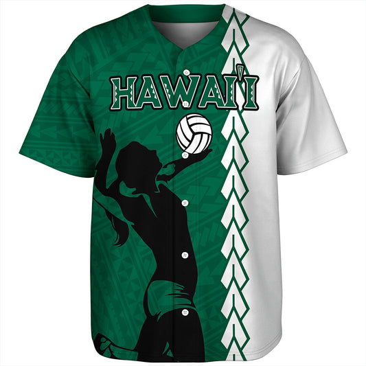 Hawaii Baseball Shirt Custom Women Volleyball Polynesia Tattoo