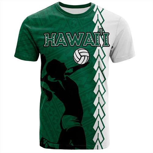 Hawaii T-Shirt Custom Women Volleyball Polynesia Tattoo