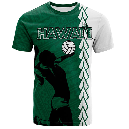 Hawaii T-Shirt Custom Women Volleyball Polynesia Tattoo
