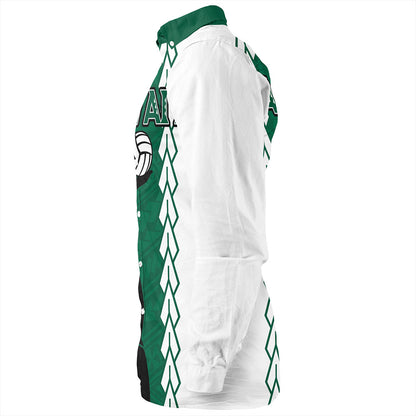 Hawaii Long Sleeve Shirt Custom Women Volleyball Polynesia Tattoo