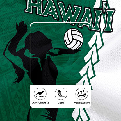 Hawaii Rugby Jersey Custom Women Volleyball Polynesia Tattoo