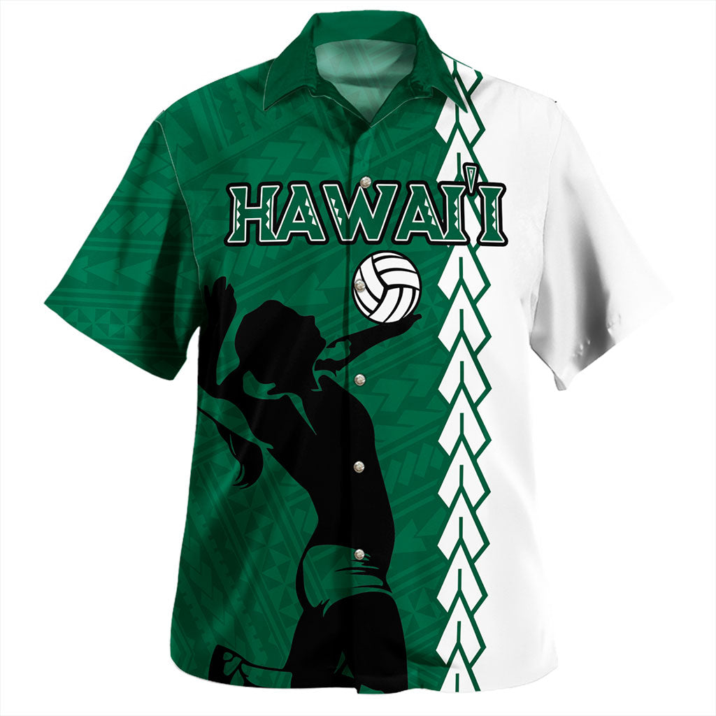 Hawaii Hawaiian Shirt Custom Women Volleyball Polynesia Tattoo