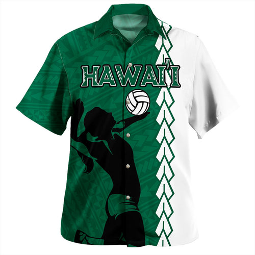 Hawaii Hawaiian Shirt Custom Women Volleyball Polynesia Tattoo