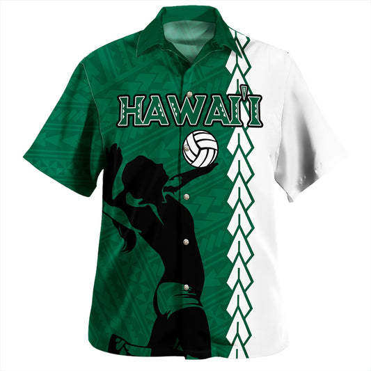 Hawaii Hawaiian Shirt Custom Women Volleyball Polynesia Tattoo