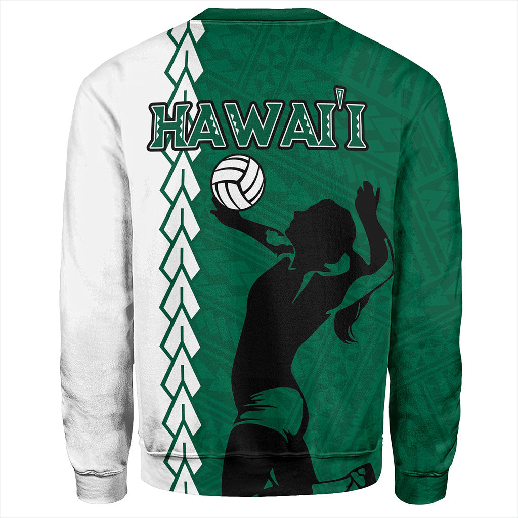 Hawaii Sweatshirt Custom Women Volleyball Polynesia Tattoo