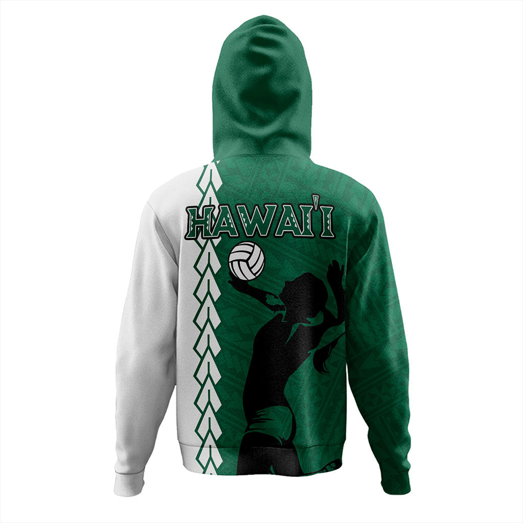 Hawaii Hoodie Custom Women Volleyball Polynesia Tattoo