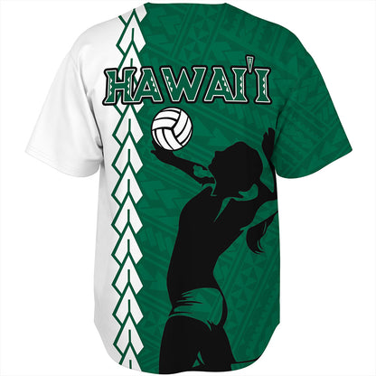 Hawaii Baseball Shirt Custom Women Volleyball Polynesia Tattoo