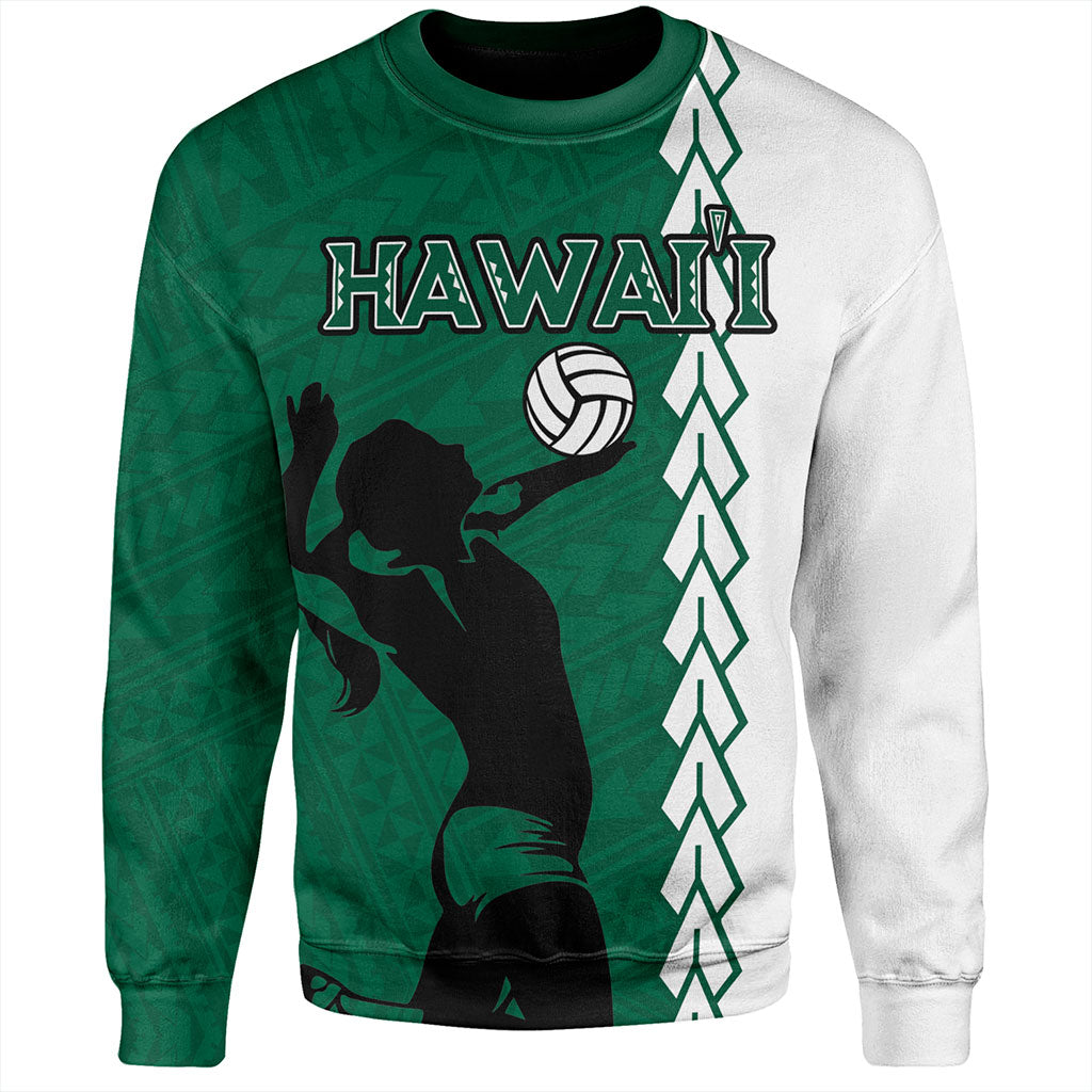 Hawaii Sweatshirt Custom Women Volleyball Polynesia Tattoo