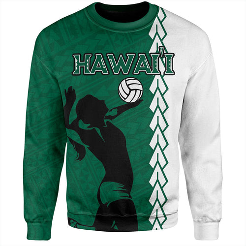 Hawaii Sweatshirt Custom Women Volleyball Polynesia Tattoo