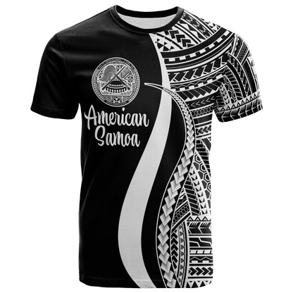 American Samoa T-Shirt - Polynesian Tentacle Tribal Pattern