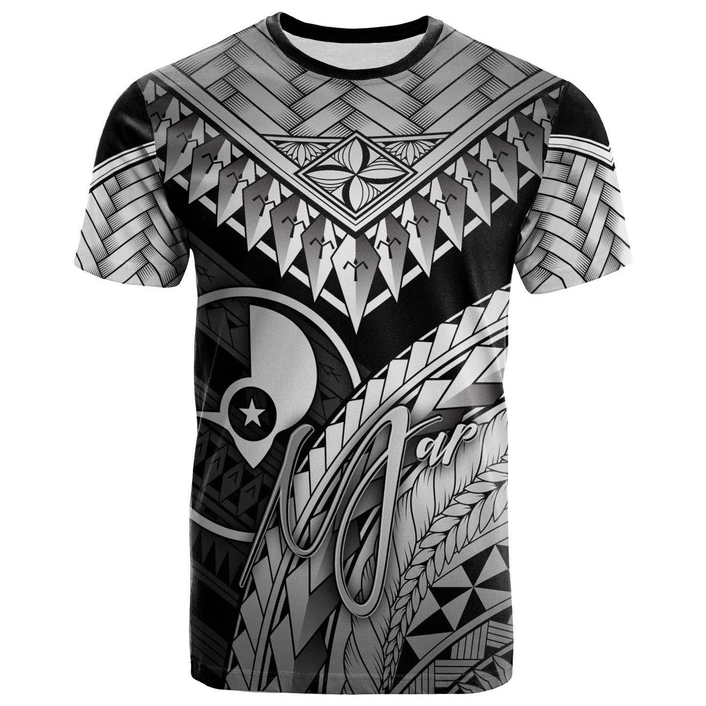 Yap Custom Personalised T-Shirt - Polynesian Necklace and Lauhala
