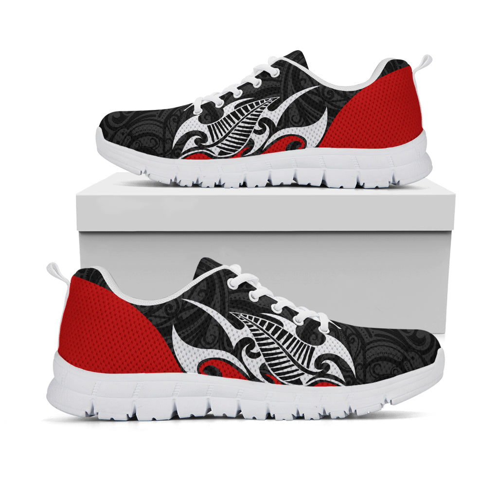 New Zealand Sneakers - Aotearoa Silver Fern Maori