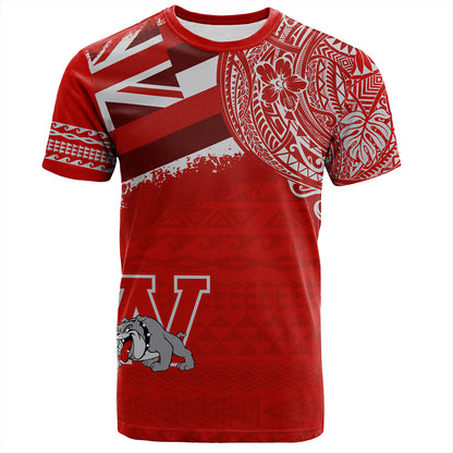 Hawaii T-Shirt Waialua High and Intermediate School With Crest Style