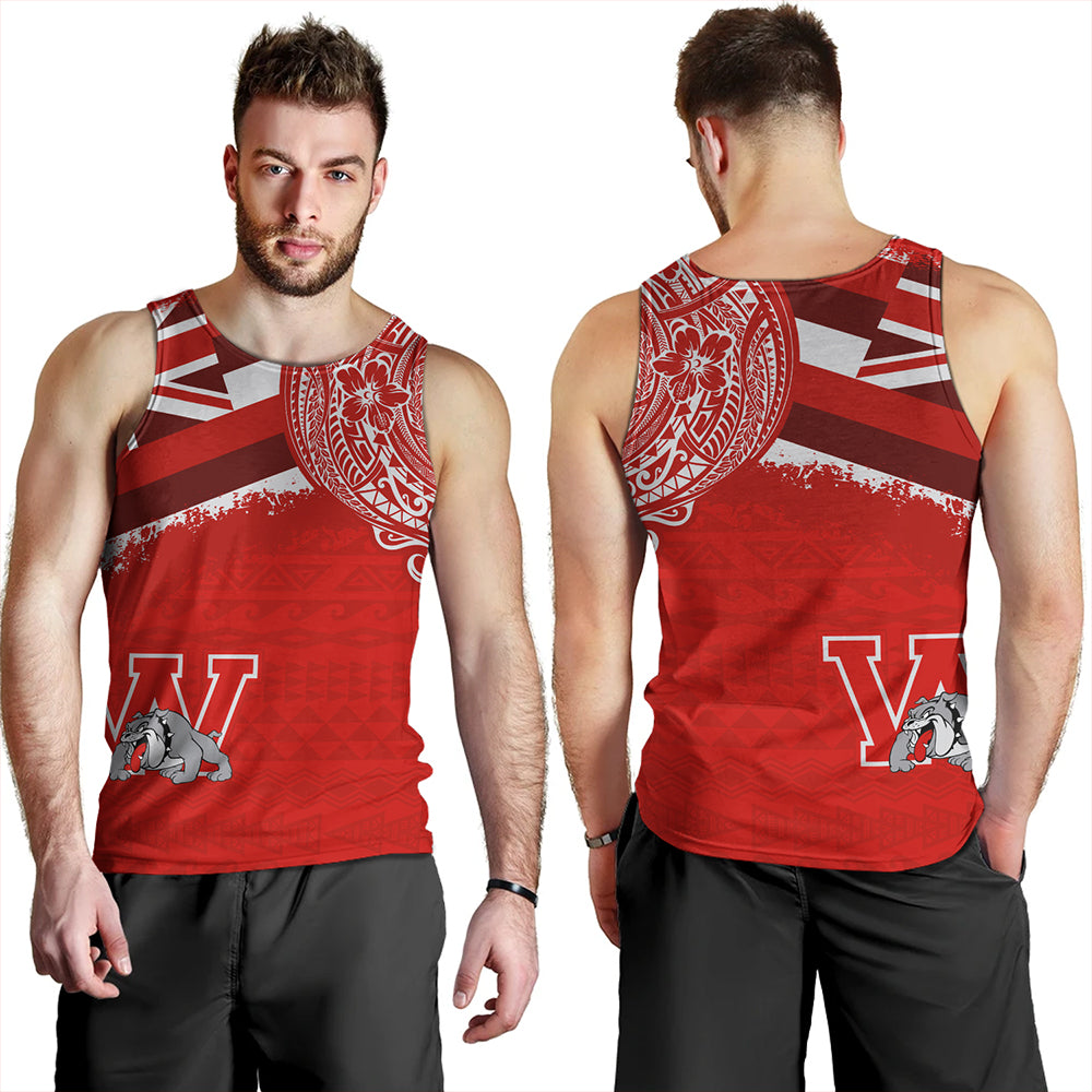 Hawaii Tank Top Waialua High and Intermediate School With Crest Style