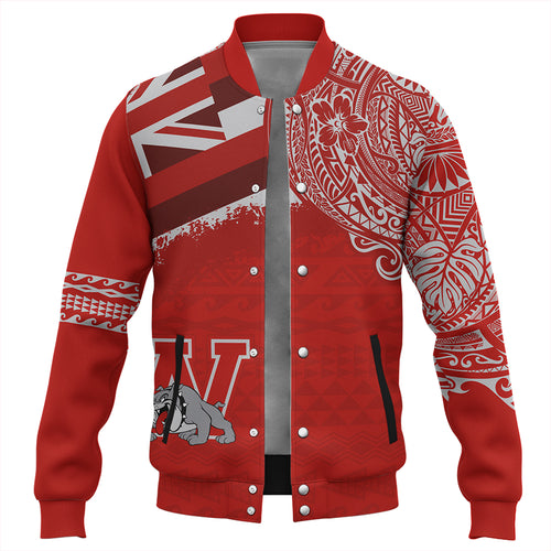 Hawaii Baseball Jacket Waialua High and Intermediate School With Crest Style
