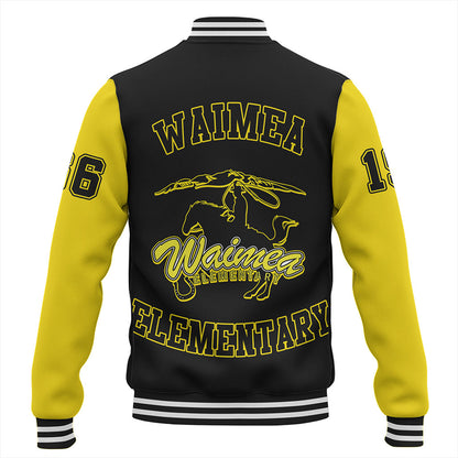 Hawaii Baseball Jacket Waimea Elementary School Polynesian Letters Style
