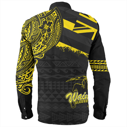 Hawaii Long Sleeve Shirt Waimea Elementary School With Crest Style