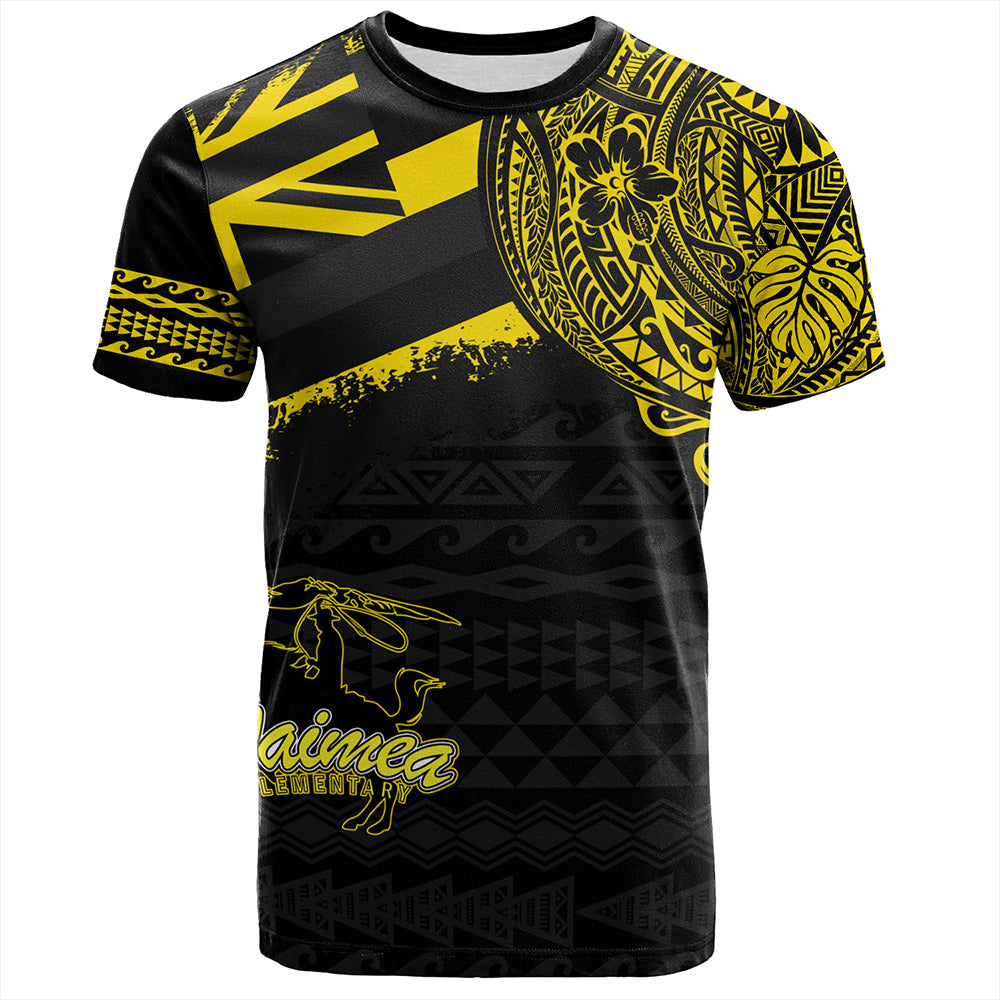 Hawaii T-Shirt Waimea Elementary School With Crest Style