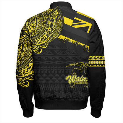 Hawaii Bomber Jacket Waimea Elementary School With Crest Style