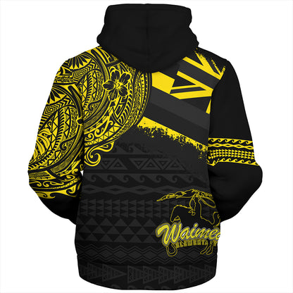 Hawaii Sherpa Hoodie Waimea Elementary School With Crest Style