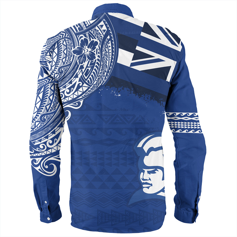 Hawaii Long Sleeve Shirt Waimea High School With Crest Style