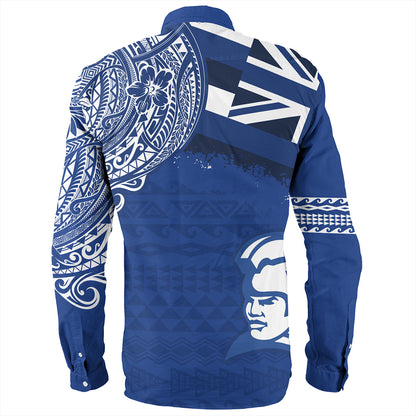 Hawaii Long Sleeve Shirt Waimea High School With Crest Style