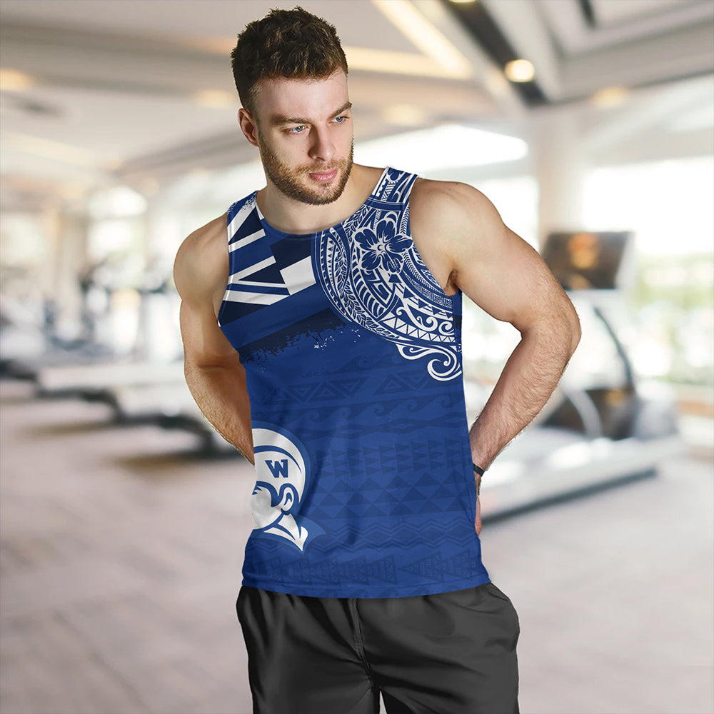 Hawaii Tank Top Waimea High School With Crest Style