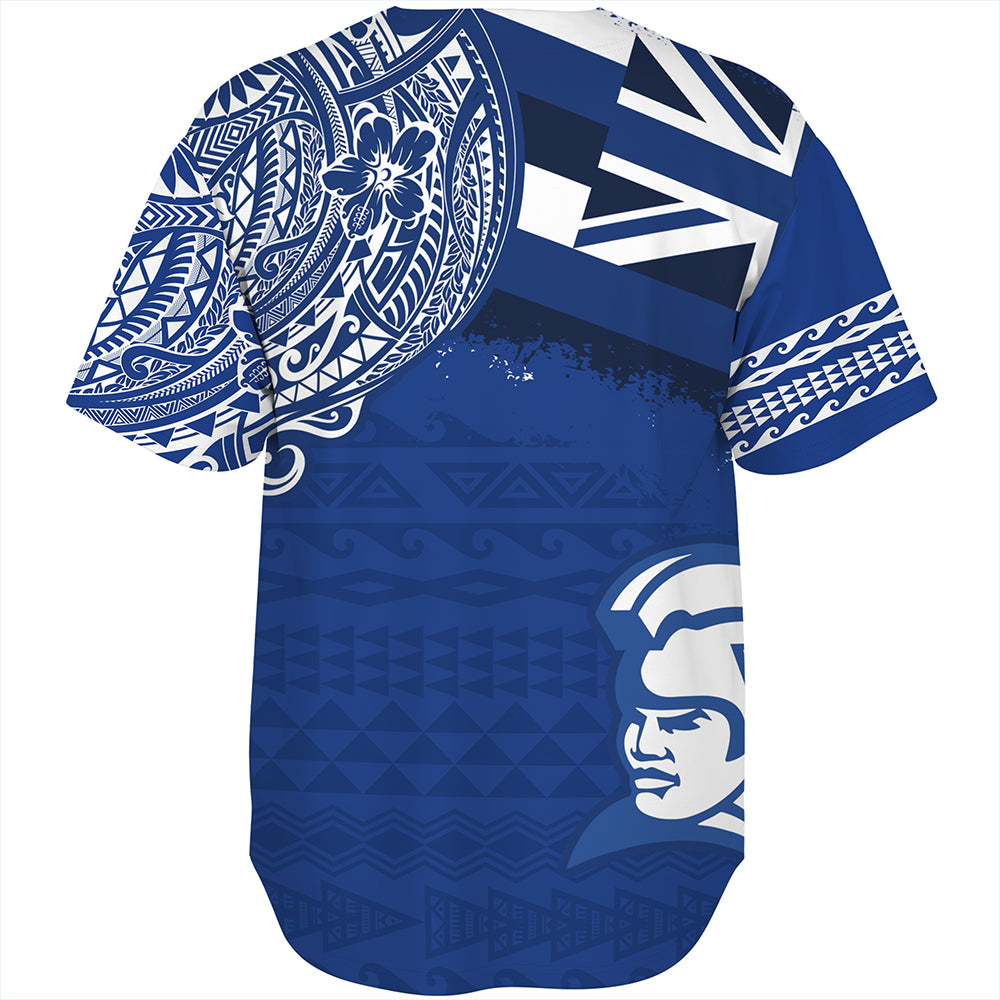 Hawaii Baseball Shirt Waimea High School With Crest Style