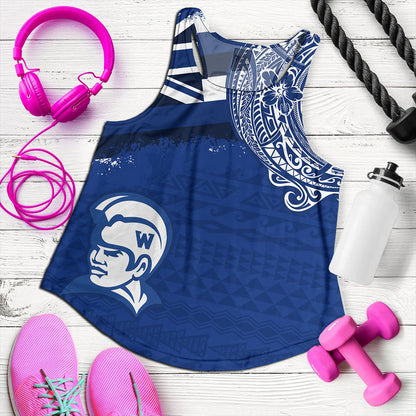 Hawaii Women Tank Waimea High School With Crest Style