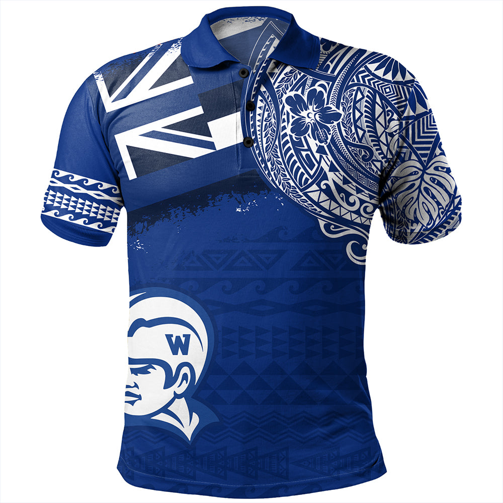 Hawaii Polo Shirt Waimea High School With Crest Style