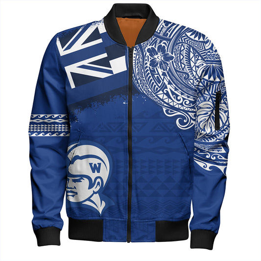 Hawaii Bomber Jacket Waimea High School With Crest Style