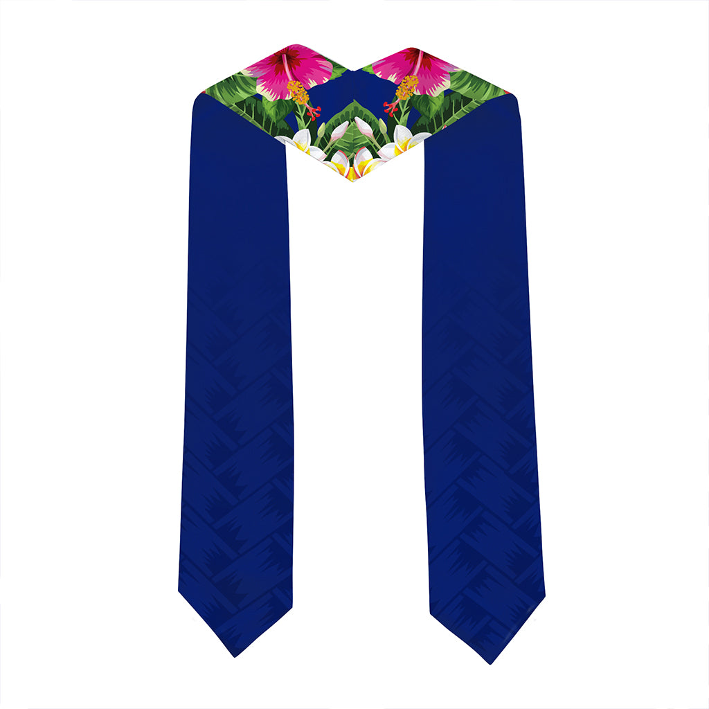 Hawaii Graduation Stole Custom Waimea Middle Public Conversion Charter School Class 2026 Tropical Hibiscus Island Style