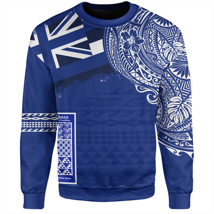 Hawaii Sweatshirt Waimea Middle Public Conversion Charter School With Crest Style