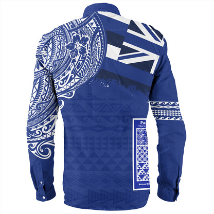 Hawaii Long Sleeve Shirt Waimea Middle Public Conversion Charter School With Crest Style