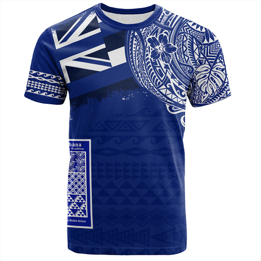 Hawaii T-Shirt Waimea Middle Public Conversion Charter School With Crest Style