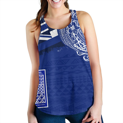 Hawaii Women Tank Waimea Middle Public Conversion Charter School With Crest Style