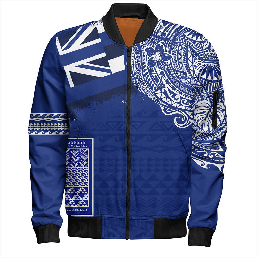 Hawaii Bomber Jacket Waimea Middle Public Conversion Charter School With Crest Style