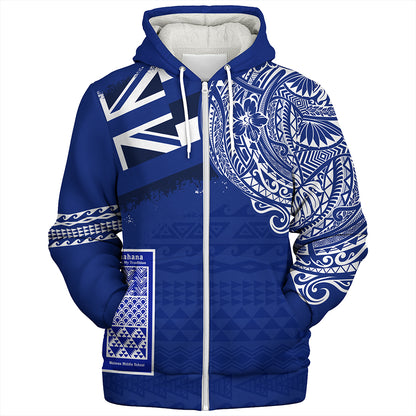 Hawaii Sherpa Hoodie Waimea Middle Public Conversion Charter School With Crest Style